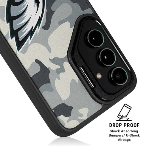 NFL Philadelphia Eagles Camo Galaxy S24 FE Kickstand Case